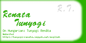 renata tunyogi business card